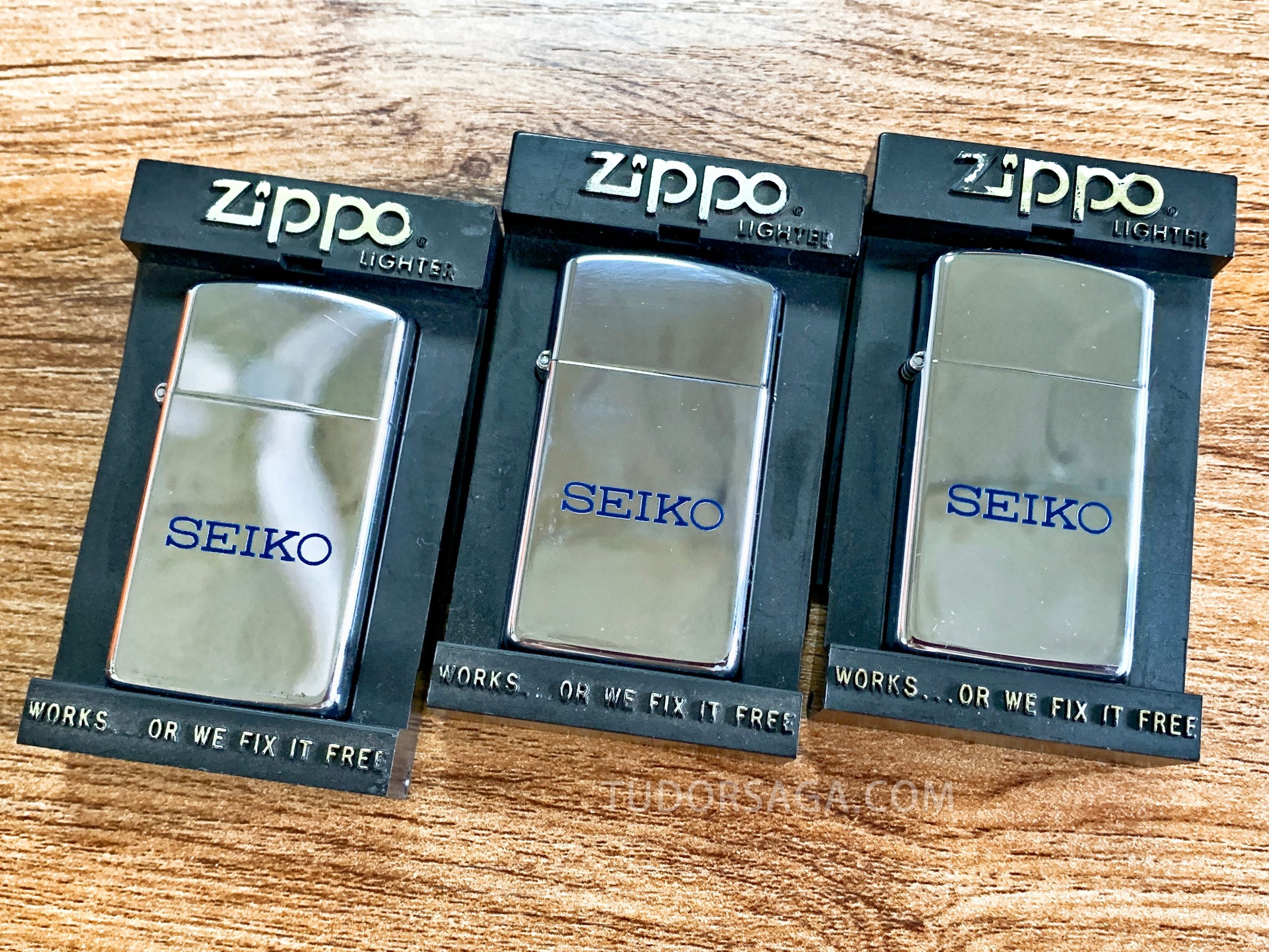 精工表和ZIPPO 合作推广赠品火机